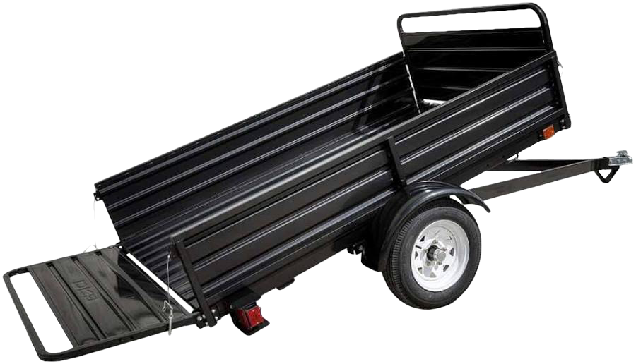 Tow-behind utility trailer