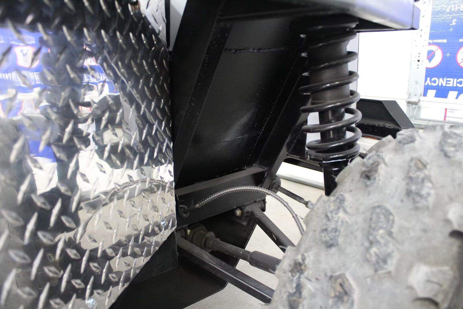 Underside of the Enabler 2.0 showing frame and ground clearance